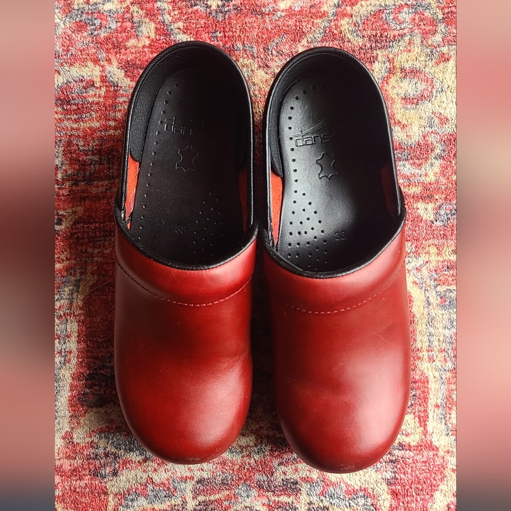 Dansko Brick Red Clogs